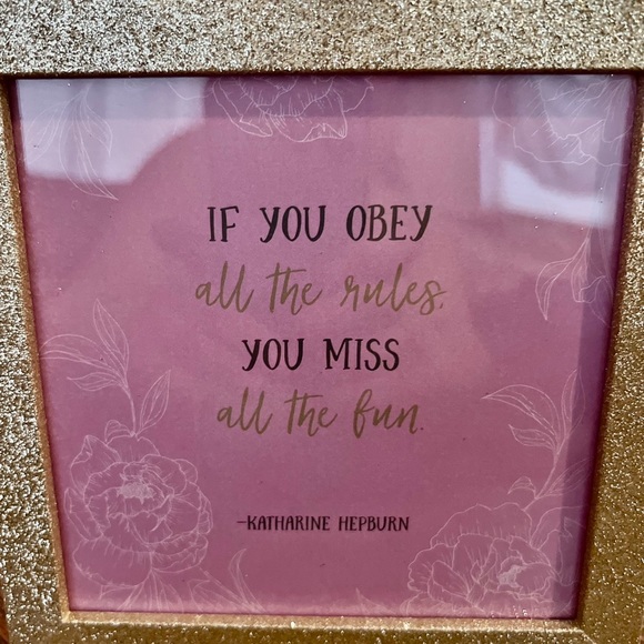 If you obey all the rules you miss all the fun” Motivational Frame - Picture 4 of 7